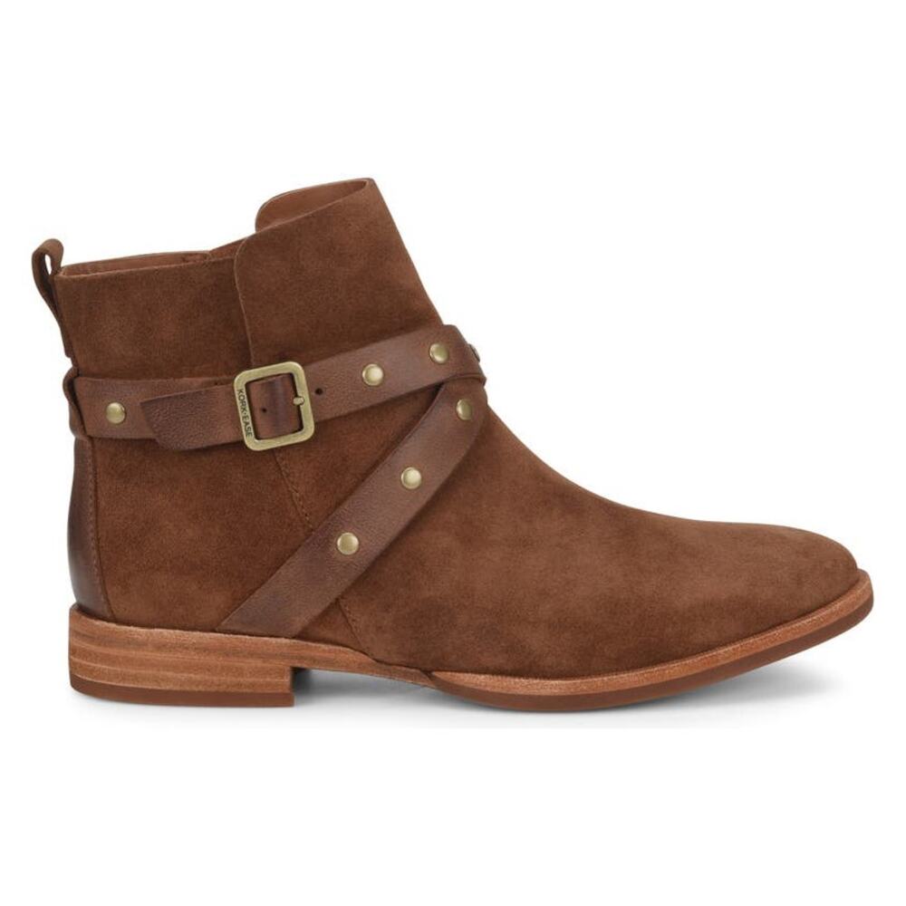 Kork Ease Women's Brown Studded Leather Buckle Bootie Size 8 and 8.5 New - Picture 4 of 7